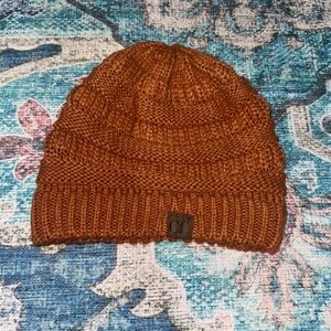 C.C. Rust Chunk Knit Beanie